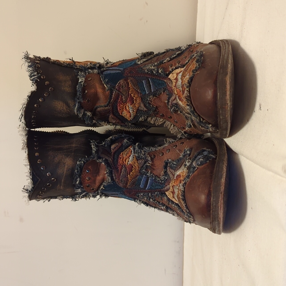 Old Gringo Carla Short Sadle Boots Size 6